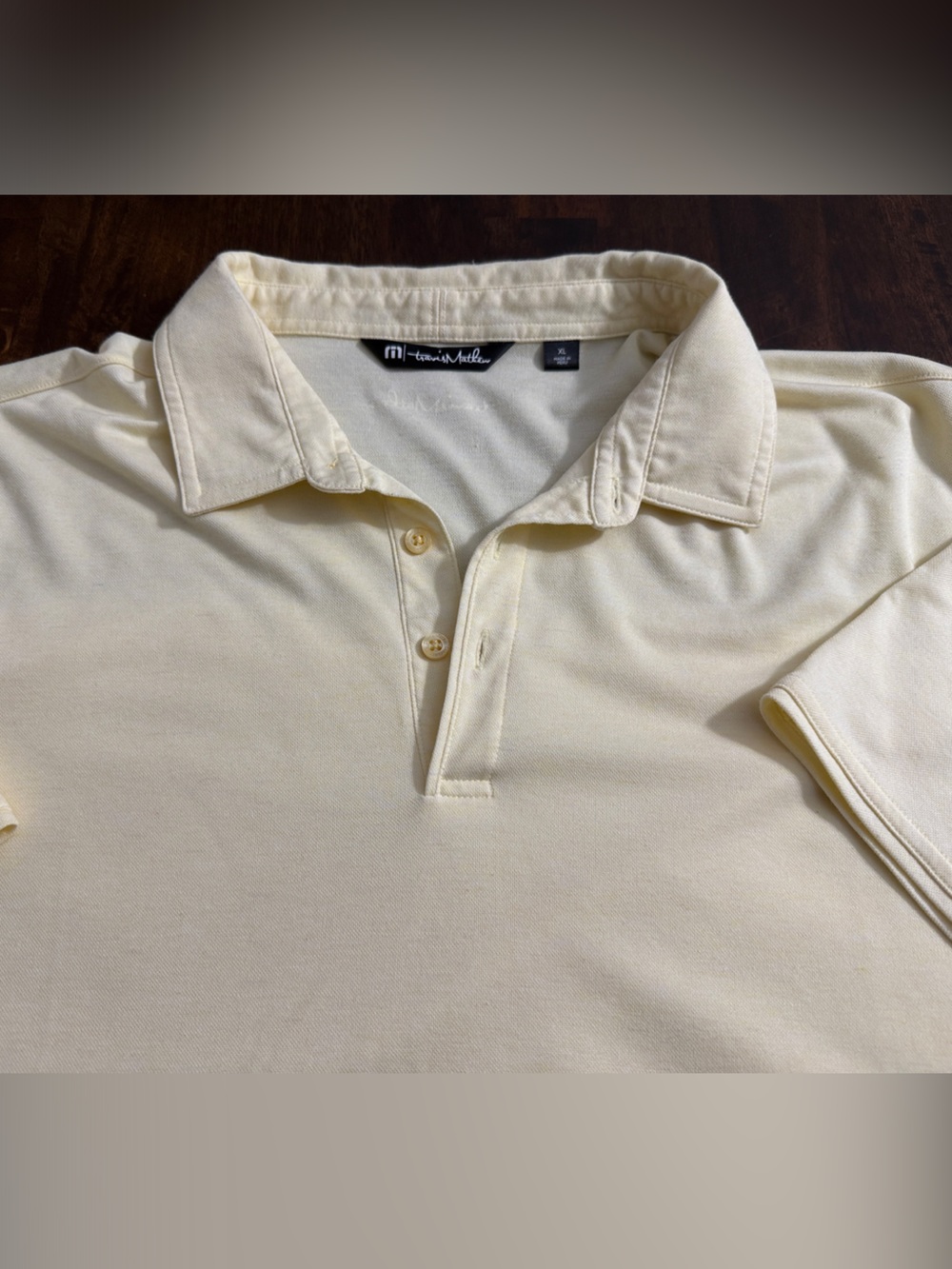 Travis Mathew pale yellow Polo Shirt